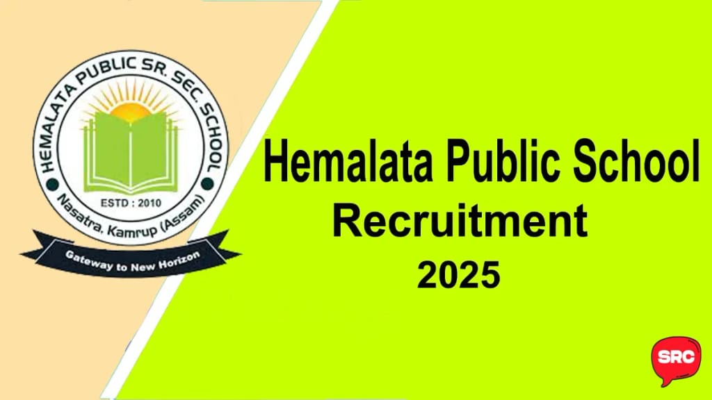 Hemalata Public School Recruitment 2025 – 7 Faculty Posts