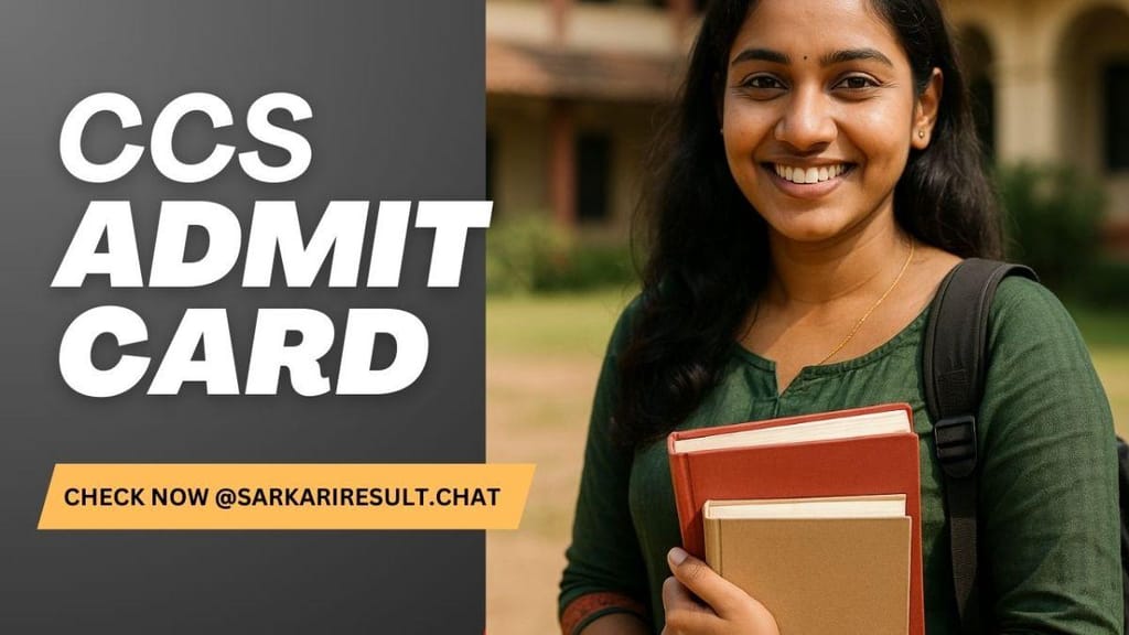 CCS University Admit Card 2025 – Download CCSU Hall Ticket for UG & PG Exams